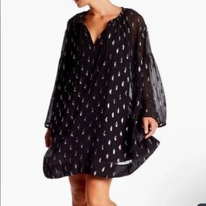 Iro Paris Paula Metallic Tie Front dress Fr36/US 4